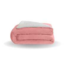 DOUBLE SIDED SHERPA BLANKET SPECIAL SINGLE LARGE SIZE - Màu hồng gỉ - Xem 2