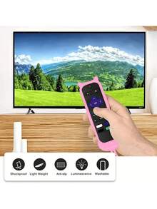 Ốp điều khiển từ xa TV cho điều khiển Roku TV/Điều khiển đơn giản Roku/Điều khiển giọng nói Roku dùng cho văn phòng, nắp pin điều khiển giọng nói, vỏ silicon đa năng phát sáng trong bóng tối, không bao giờ làm mất nắp pin, tương thích rộng rãi, nhiều màu sắc, vỏ có thể phát sáng trong bóng tối. Bảo vệ toàn diện, liền mạch, cách nhiệt chống mài mòn, thích hợp cho ngày lễ tình bạn, cún cưng, lễ hội hóa trang, trang trí tiệc tùng. - Nhiều màu - Xem 9