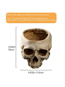 1 件抽象骷髅花盆、创意恐怖雕塑花瓶、定制花瓶、骷髅艺术树脂花瓶桌面家居装饰、客厅装饰礼品花瓶、万圣节房间装饰哥特式、花瓶、花盆、桌面中心装饰、花盆、花蕾花瓶 - 彩色 - 查看 7