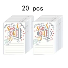 20pcs Removable Praise & Encouragement Card Set - Positive Energy Motivational Cards With Customizable Blank Space, Ideal For Boosting Office Staff, Teachers And Student Team Morale, Great For Recognition Week And Desk/Bulletin Board Display. - Sets - View 6