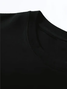 Professional Virgin" Funny T-Shirt - 100% Cotton, Soft & Comfortable, Ideal Gift For Men & Women, Casual Black Tee With Bold White Lettering, Machine Washable Tee - 黑色 - 查看 3