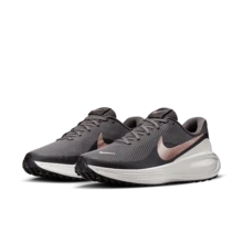 Nike REVOLUTION 8 舒適防滑耐磨 低筒跑步鞋 女款 中灰 HJ8485-200 - 灰色 - 查看 1