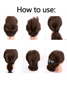 1000件套女士美发造型工具套装！这款精致的梳子套装包含内置编发器和一套方便的发圈。双面锯齿梳即使在洗完澡后也能轻松梳理长而凌乱的头发。内置编发器让您轻松打造美丽时尚的发型。 - 彩色 - 查看 6