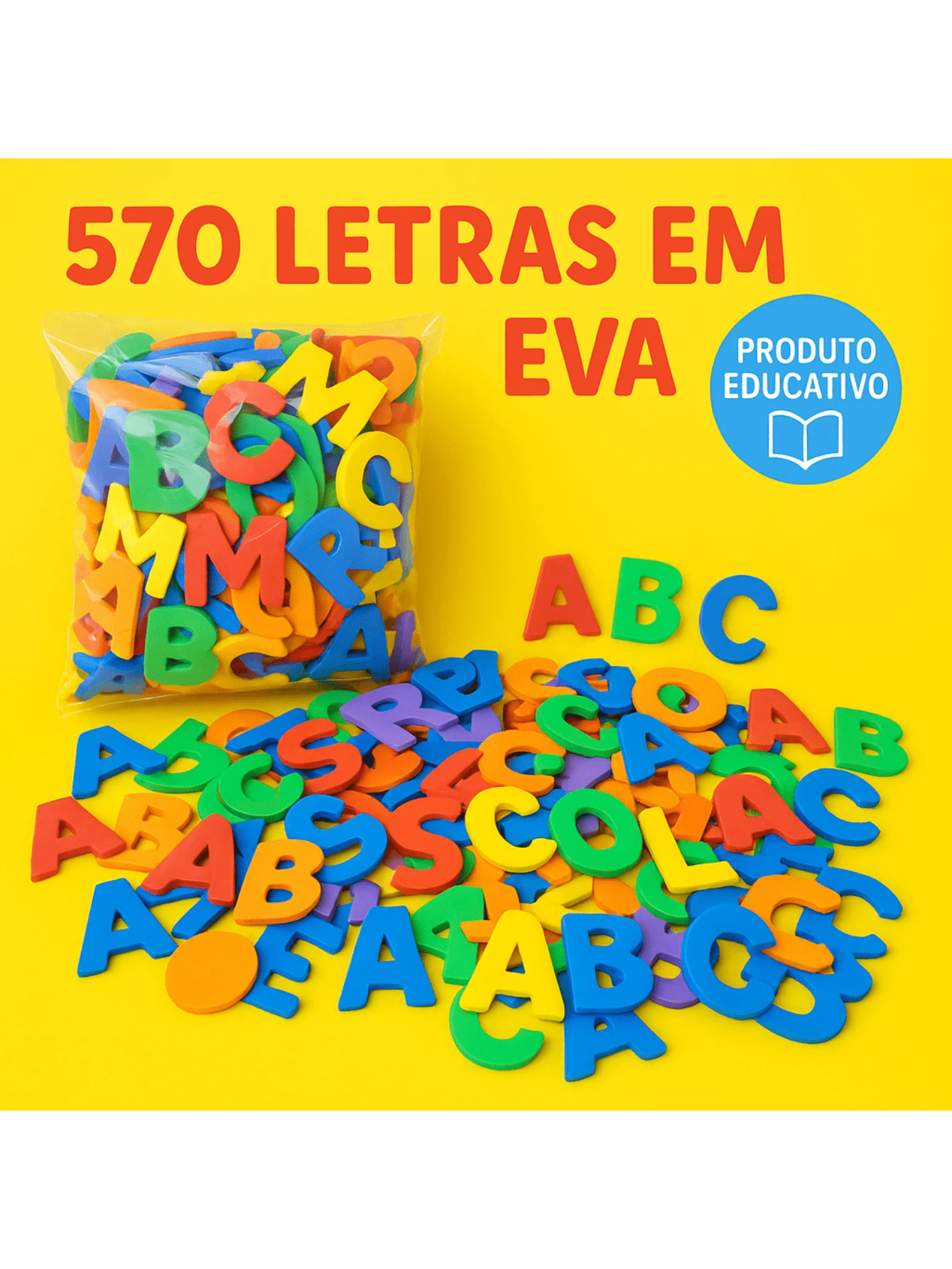 570 Colorful And Educational EVA Letters Ideal For Literacy And Crafts - 彩色 - 查看 1