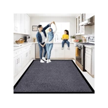 Sunny Rubber Mat Small Large Door Mat Hallway Runner Kitchen Rugs - 灰色素色麻花墊 - 查看 3