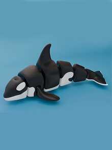 3D Printed Orca Model Ornament, Realistic Marine Life Model For Display, Halloween Gift - Multicolor - View 1