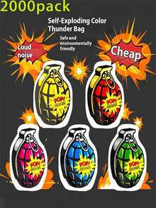 Multi-PC Black Technology Decompression Toy: CS Simulation Self-Exploding Hand-Squeezed Grenade, Prank Toy | Stress-Relief Toy | Holiday Party Toy | Funny Toy(Random Color)