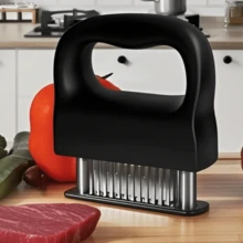 48-Needle Stainless Steel Meat Tenderizer, Kitchen Tool For Tenderizing Beef Steak