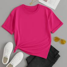 Father's Day Kit With 2 100% Cotton T-Shirts Like Father Like Daughter - 玫紅色 - 查看 2