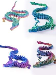 1 szt. 3D drukowana urocza statua Triceratopsa, materiał plastikowy, nie wymaga baterii, losowy kolor oczu, nadaje się do dekoracji samochodu, dekoracji domu i biura, salonu, wejścia, ekspozycji stołowej, prezent dla przyjaciół i rodziny