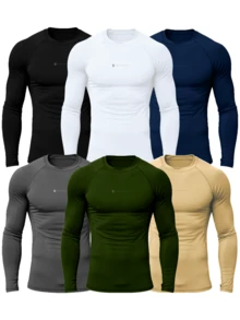 ORIGNS Thermal Shirt Second Skin Long Sleeve Blouse UV Protection Compression - White - View 3