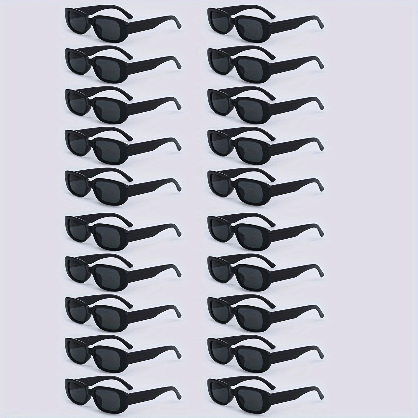 20 件复古方形眼镜，经典方形镜框，男女皆宜，尽显奢华，适合新娘送礼会、婚礼、圣诞节、新年、情人节、单身派对、摇滚主题派对礼物（男女通用）、情人节装饰、婚礼宾客回礼、伴娘礼物、毕业装饰 - 彩色 - 查看 1