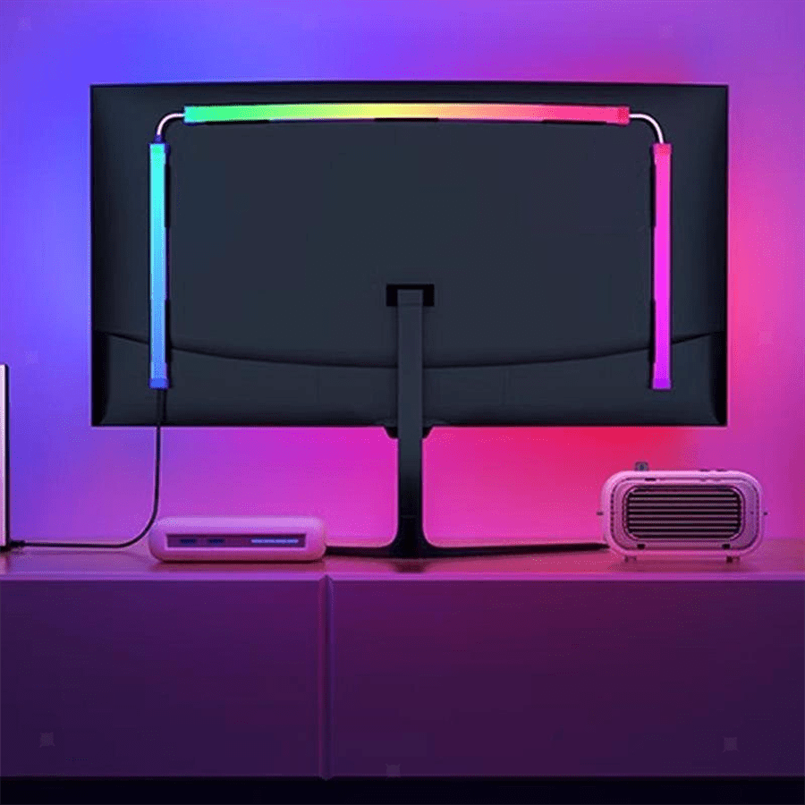 1pc RGB Gaming Monitor LED Backlight Strip, USB Powered Ambient Lighting, Suitable For 24/32 Inch Computer And TV Screens, Suitable For Movies, Games, Music, And Office Use