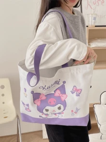 Official Reversible Canvas Tote Bag – , , & Friends, 2-Sided Print Shopping Bag, 43×31 cm Oversized Cotton Tote, 12 cm Gusset, Inner Pocket & Zipper Closure, Heavy-Duty 12 公分Teens, Students, Moms & Collectors - 查看 11