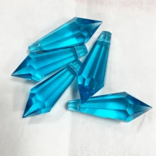 5个/包 14*38mm 单孔锥形悬挂配件,适用于DIY窗帘、窗饰、照明、烛台、阳光捕捉器 - 14*38mm中南柱(5顆) - 查看 24