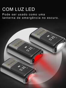 Mini Portable Electric Car Tire Pump, Bicycle Tire Inflator, Portable Charging Air Pump - 均碼 - 查看 9