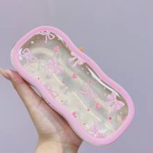 Boîte miroir en forme de nœud d'amour, design de boîte à succion magnétique transparente et résistante à la pression avec nuage. Boîte de rangement rétro pour lunettes de vue et de soleil, parfaite comme cadeau mignon pour anniversaire, révélation de sexe, anniversaire, mariage, fête, cadeau idéal pour collègues, amis et famille, rentrée scolaire