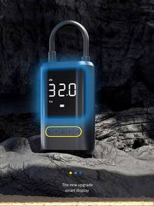 Mini Portable Electric Car Tire Pump, Bicycle Tire Inflator, Portable Charging Air Pump - 均碼 - 查看 7