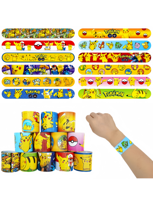 pokemon Pocket Monsters 24/12/1/PC Set Naai Anime Karakter Polsbandje Vakantie Feestcadeau (Willekeurige Verzending)