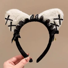 Sanrio شريط رأس كيوت من سانريو بتصميم أنمي كورومي وماي ميلودي، بأسلوب أميرة مع إكسسوارات، لوازم الحمام والسكن الجامعي للعودة إلى المدرسة