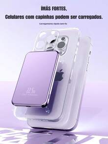 Power Bank 10000mAh IOS Universal Portable Inductive Charger - 黑色 - 查看 4