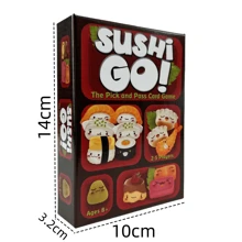 Juego de mesa Sushi Go para reuniones familiares, juego de cartas divertido Sushi Go Party, baraja de juegos de cartas