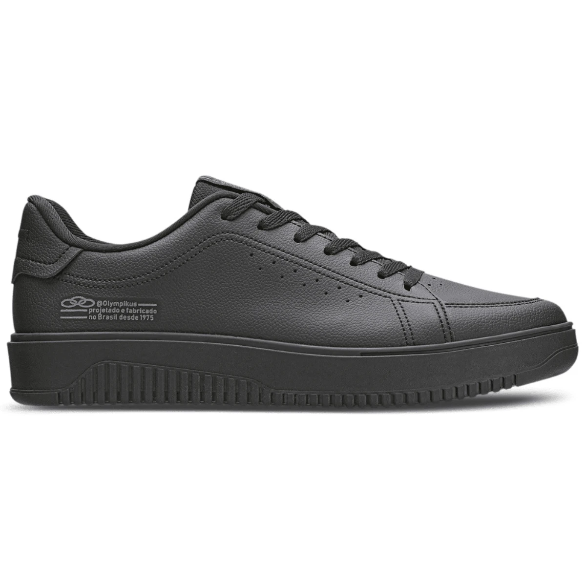 Olympikus Men's Casual Eros Black Sneakers With Black Sole Launch - màu đen - Xem 1