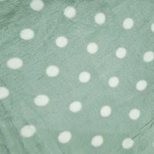 Soft Polka Dot Blanket Queen Extra Soft Anti-Allergic - 橄欖綠 - 查看 2