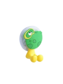 1 件创意动物卡通浴室吸盘牙膏牙刷架无痕可爱牙刷架 - 彩色 - 查看 10