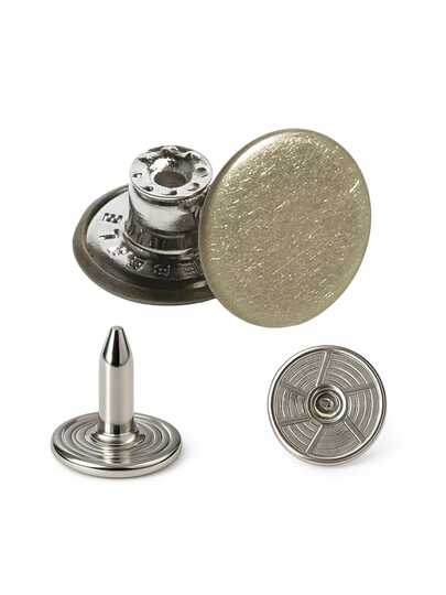 Botão Fléxivel P/ Bermudas, Calças Jeans 17 mm 10 unidades