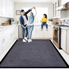 Sunny Rubber Mat Small Large Door Mat Hallway Runner Kitchen Rugs - 灰色素色麻花墊 - 查看 4