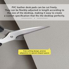 1 buc. Covoraș de masă multifuncțional din PVC, seria Dynamic Geometry. Este impermeabil și rezistent la umezeală, cu o rezistență puternică la petele de ulei, ceea ce face dificilă lăsarea unei urme chiar și de o singură picătură de pată. Vine într-o dimensiune mare și extinsă, potrivită pentru birouri, birouri de studiu și mese de joc și poate fi amplasată cu ușurință și în dulapurile laterale.