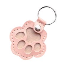 1PC Pet Hair Storage Keychain, Cat And Dog Hair Storage Bag, PU Leather Pet Hair Charm Friends Fascinator Gifts For Women Bear Car Key Pendant Bag Charm Bag Accessories Lanyards With Id Holder Car Accessories Bag Charms