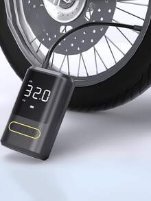 Mini Portable Electric Car Tire Pump, Bicycle Tire Inflator, Portable Charging Air Pump - 均碼 - 查看 10