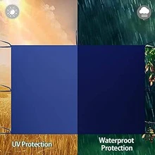 Carpa toldo plegable paredes 3x3m impermeable resistente rayos UV toldos emergentes para exteriores fiestas camping toldo fácil montar resistente al viento protección solar sombrilla jardín playa parque reuniones al aire libre versátil - Azul - Ver 7