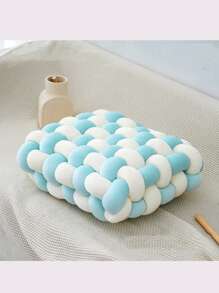 1PC Woven Cushion, Handmade Woven Square Sofa Throw Pillow, Sofa Cushion, Chair Cushion, Floor Cushion, Backrest Pillow, Lumbar Pillow, Suitable For Room Pillows And Cushions, Can Be Placed As Decorative Throw Pillows In The Study, Bedroom And Living Room Seat Cushion Chair Pillow Office Chair Gaming Chair