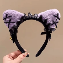 Sanrio شريط رأس كيوت من سانريو بتصميم أنمي كورومي وماي ميلودي، بأسلوب أميرة مع إكسسوارات، لوازم الحمام والسكن الجامعي للعودة إلى المدرسة