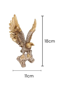 Eagle Ornament (Resin 18cm) - Brown - View 3