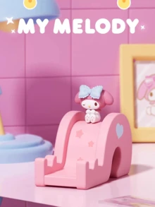 Podstawka na telefon z postaciami Sanrio, Hello Kitty, Kuromi, My Melody, Cinnamoroll, Pochacco i Hangyodon, uchwyt na biurko w kształcie suwaka, antypoślizgowa silikonowa podstawa, uniwersalny uchwyt na iPhone'a/Androida/tablet, uroczy element wystroju pokoju w stylu kawaii i prezent podróżny dla dziewczynek, nastolatek i kolekcjonerów Sanrio