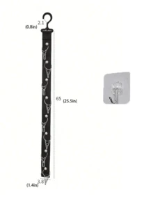 5/1pc Baseball Cap Hat Rack, Unisex Hat Rack With Hooks And Clips, Suitable For Wardrobe And Cabinet Doors, Hat Storage Rack On Door And Wall, Suitable For Baseball Cap Lovers To Store Closet Door Display Hat Rack,Space Saving Hat Storage Rack For Closet And Door, Gender Reveal Party, Perfect For Birthdays, Weddings, Parties, The Perfect Gift For Colleagues, Friends, And Family, Back To School - Multicolor - View 3