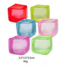 Fashionable Ripple Ice Cube Malt Sugar Squeeze Stress Relief Slow Rebound Cube Wholesale Toy Gadget