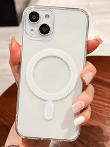 豪华磁吸充电壳适用于 17 16 15 14 13 12 11 Pro Plus Max Air XSmax XR X/Xs 7/8 Plus 7/8 超透明亚克力超薄外壳