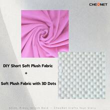 CHEONET 1片/2片/4片装超柔软弹力预裁毛绒面料 | 50x160厘米/19.7x62英寸,纯色,适用于DIY缝纫、工艺品、服装、家纺、拼布,仅限手洗 - 彩色 - 查看 51