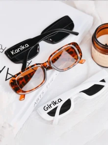 定制心形眼镜 - 个性化眼镜纪念品，纪念您的特殊场合，令人难忘的情人节、母亲节等庆祝活动的礼物 - 白色 - 查看 9