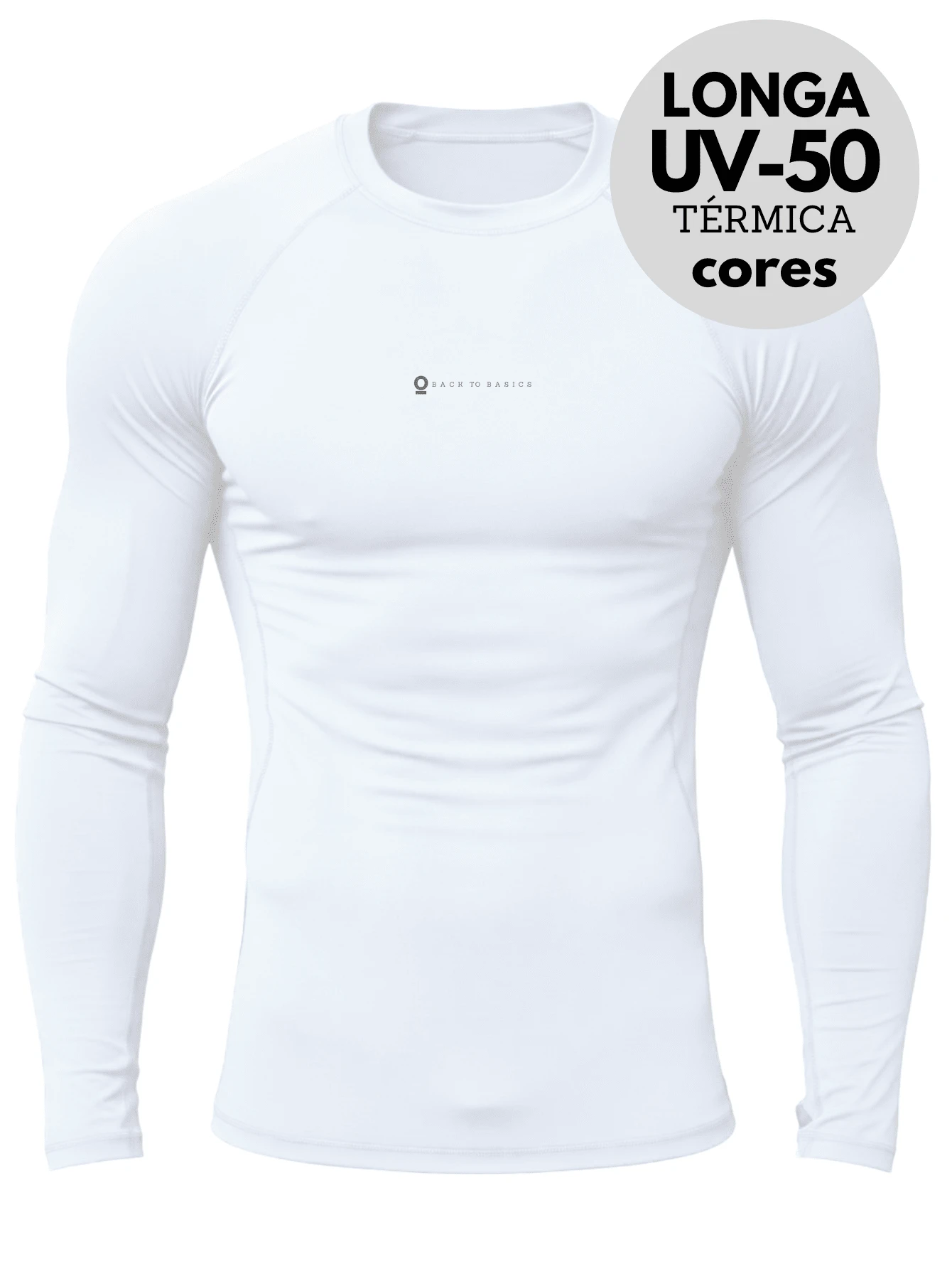ORIGNS Thermal Shirt Second Skin Long Sleeve Blouse UV Protection Compression - White - View 1
