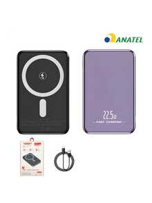 Power Bank 10000mAh IOS Universal Portable Inductive Charger - 黑色 - 查看 2