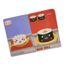 Juego de mesa Sushi Go para reuniones familiares, juego de cartas divertido Sushi Go Party, baraja de juegos de cartas