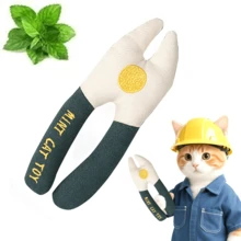 1 Peça Brinquedo de Alicate de Catnip de Pelúcia - Presente Engraçado para Gatos Mastigar para Brincadeira Interna | Brinquedo Resistente à Mordida para Filhotes e Gatos Adultos