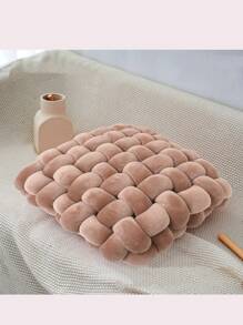 1PC Woven Cushion, Handmade Woven Square Sofa Throw Pillow, Sofa Cushion, Chair Cushion, Floor Cushion, Backrest Pillow, Lumbar Pillow, Suitable For Room Pillows And Cushions, Can Be Placed As Decorative Throw Pillows In The Study, Bedroom And Living Room Seat Cushion Chair Pillow Office Chair Gaming Chair