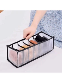 مجموعة 3 قطع صندوق حفظ الملابس الداخلية. صندوق تخزين قماشي قابل للطي متعدد الوظائف. صندوق تخزين بتقسيمات 6/7/11 متعددة الأحجام قابل للطي، صندوق تخزين للجوارب والملابس الداخلية، صندوق تخزين، سلة حائط، لوازم تخزين منزلية توفر المساحة، ديكور صندوق، ديكور المهرجان/الغرفة/المنزل/غرفة النوم، لوازم تخزين منزلية، اكسسوارات غرفة النوم، تخزين